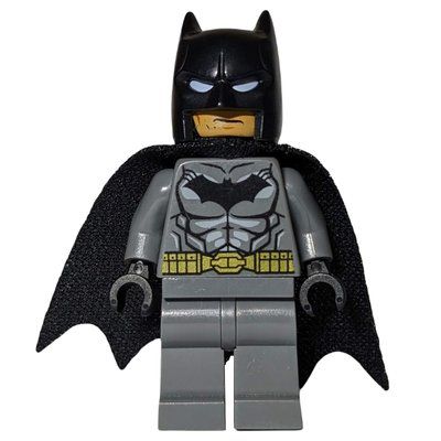 Figurine Batman, Dark Bluish Gray Suit, Black Cape and Cowl, Black Head, Dark Bluish Gray Legs, Small Batman Logo du set 76034