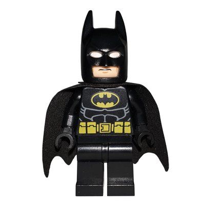Figurine Batman, Black Suit, Black Cape and Cowl, Yellow Batman Logo (56630 Cape) (3626b Head) du set 70815