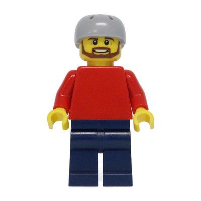 Figurine Red Torso, Dark Blue Legs, Light Bluish Gray Helmet du set 31025