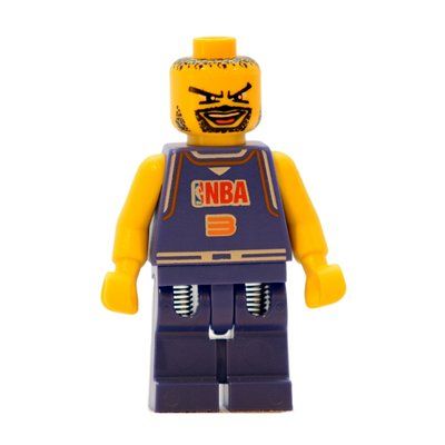 Figurine Basketball Player, Violet Torso, Violet Legs 3 du set 3432