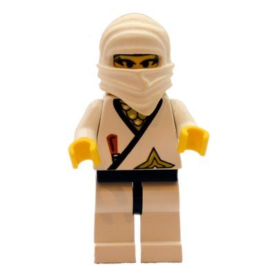 Minifigure Ninja, White del set 3053