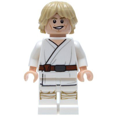 Figurine Luke Skywalker, White Robe, White Legs, Cheek Lines du set 75052
