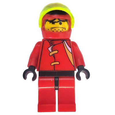 Figurine Race Driver, Red Torso, Red Legs, Red Helmet - Nitro Flash du set 4589