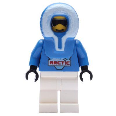 Figurine Blue Torso, White Legs, Blue Arctic Hood du set 9784
