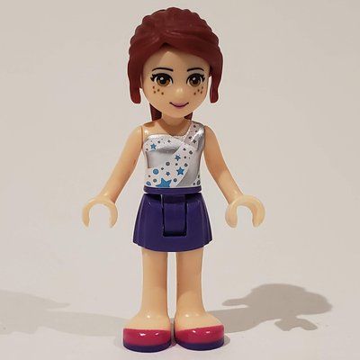 Minifigur Tina - White/Silver Top, Dark Purple Skirt aus Set 41300