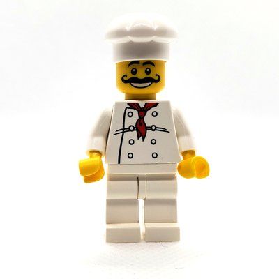 Figurine Chef, Red Neckerchief, White Legs, Moustache du set 7324