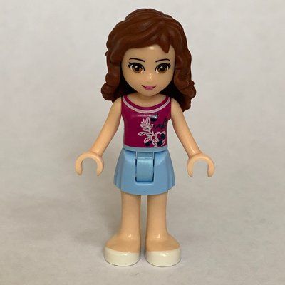 Minifigura Olivia - Magenta Top, Bright Light Blue Skirt del set 41003
