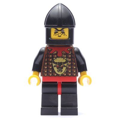 Minifigur Knight (Knights Kingdom I) - Bull Robber, Black Chin-Guard aus Set 6096