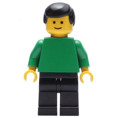 Minifigure Soccer Referee / Linesmen, Green Torso, Black Legs del set 3303