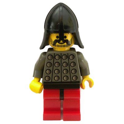 Minifigure Knight (Fright Knights) - Red Legs, Black Hips del set 6097