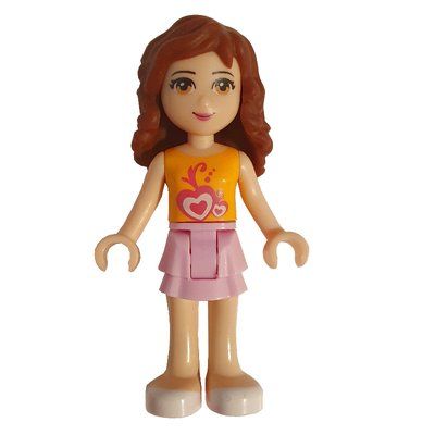 Figurine Olivia - Orange Top, Bright Pink Skirt du set 3937