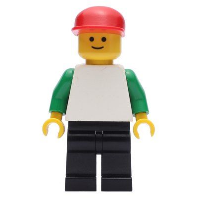 Figurine White Torso, Black Legs, Red Hat du set 4157