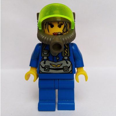 Figurine Jet, Trans-Neon Green Visor du set 4930