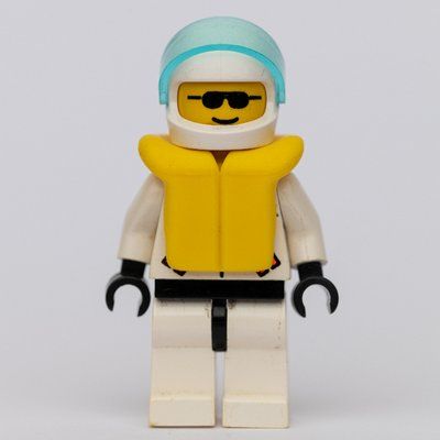 Figurine Res-Q Man, Helmet with Visor, Yellow Life Vest, Sunglasses du set 6473