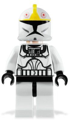 Figurine Clone Pilot, Phase I Armor, Brown Eyes du set 7674