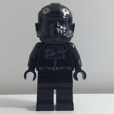 Figurine TIE Pilot, Plain Legs, Plain Black Head (87556 Helmet) du set 8087