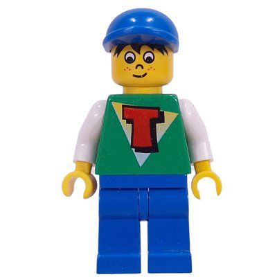 Minifigure Timmy - Blue Legs, Blue Cap del set 1853