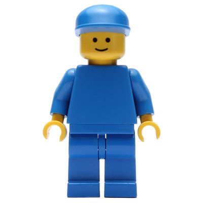Minifigure Man, Plain Blue, Blue Cap del set 1029