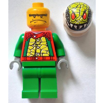 Figurine Race Driver, Green Torso, Green Legs, White Helmet du set 9095