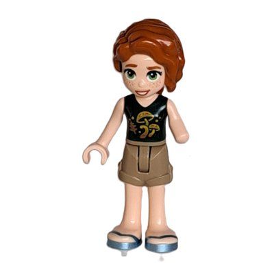 Minifigurka Autumn - Dark Green Top, Dark Tan Shorts z zestawu 42607