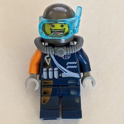Figurine Flex with Trans-Dark Blue Diving Mask du set 4791