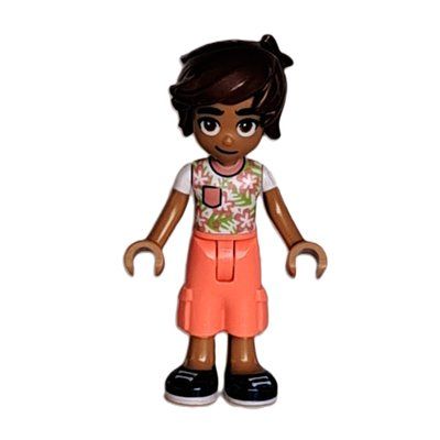 Minifigurka Leo - White/Coral Top, Coral Pants z zestawu 42607