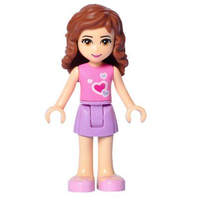 Figurine Olivia - Dark Pink Top, Medium Lavender Skirt du set 3315