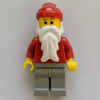 Figurine Santa, Plain Red with Light Bluish Gray Legs du set 7904