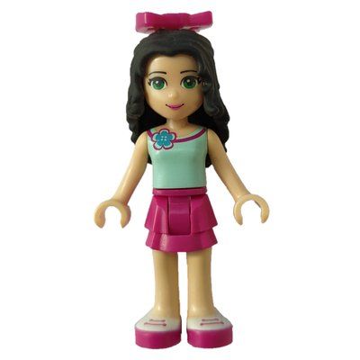 Minifigur Emma - Light Aqua Top, Magenta Skirt aus Set 41130