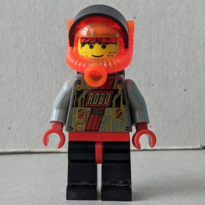 Minifigure RoboForce, Red with Plain Legs del set 2151
