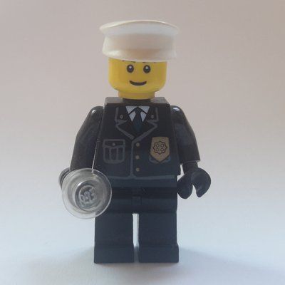 Minifiguur Policeman, Light Up Flashlight [Complete Assembly] uit set 7237
