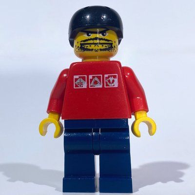 Minifigur Skateboarder, Red, Black Helmet aus Set 3535