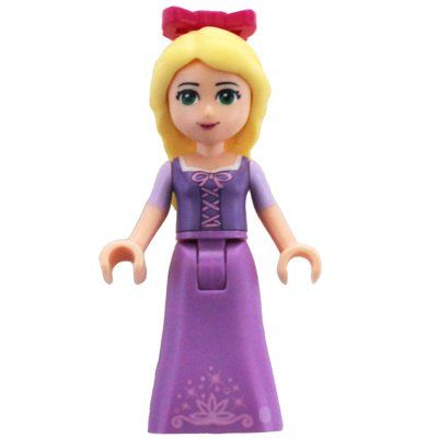 Figurine Rapunzel - Medium Lavender Dress, Magenta Bow du set 30116
