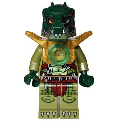 Minifiguur Cragger with Pearl Gold Shoulder Armor uit set 70126
