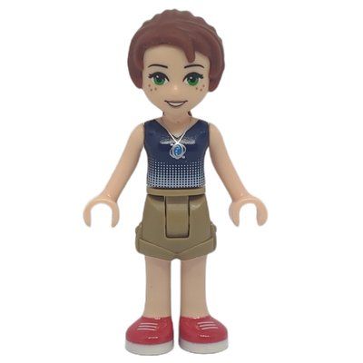 Minifigur Emily Jones in Dark Tan Shorts aus Set 41175