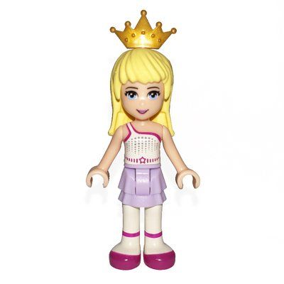 Figurine Stephanie - White Top, Lavender Skirt du set 41004