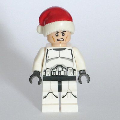 Figurine Clone Trooper, Santa Hat du set 75056