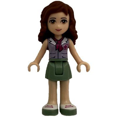Minifigure Olivia - Lavender Blouse, Sand Green Skirt del set 41033