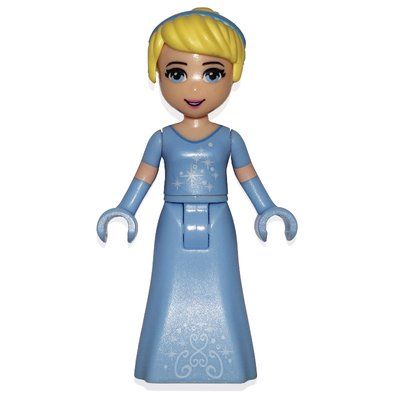 Figurine Cinderella - Bright Light Blue Dress, Silver Stars, hair Band du set 41053