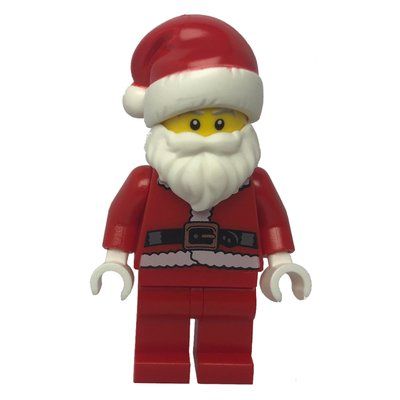 Figurine Santa, Coat and Belt, Plain Red Legs, Santa Hat (3626c Head) du set 10245