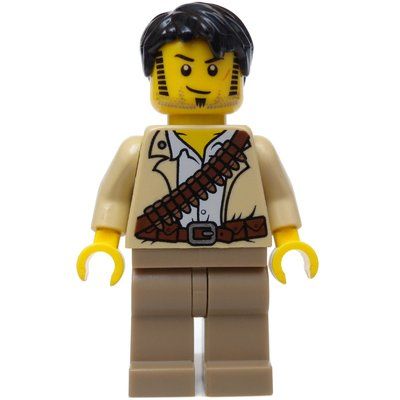 Minifigura Jake Raines with Ammo Belt (3626b Head) del set 7327