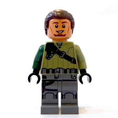 Minifigur Kanan Jarrus, Dark Brown Hair, Dark Brown Eyebrows aus Set 75141