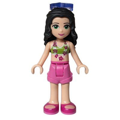 Figurine Emma - Lime Bikini, Dark Pink Skirt du set 30401