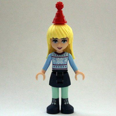 Minifigurka Stephanie - Christmas Sweater, Dark Blue Skirt z zestawu 41326