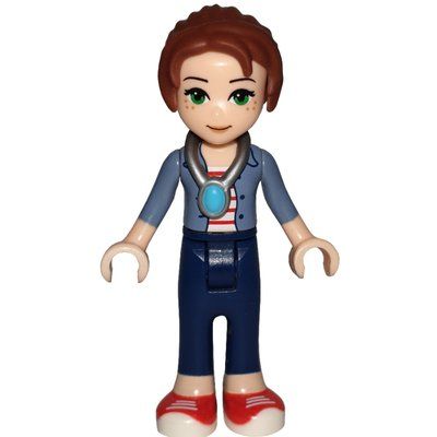 Figurine Emily Jones with Sand Blue Jacket and Necklace du set 41195