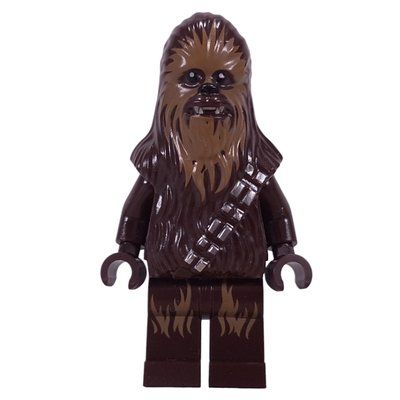 Figurine Chewbacca, Dark Brown - Long Lines on Legs on Inside du set 75159
