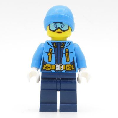 Minifigura Arctic Explorer, Beanie Hat, Printed Goggles del set 60191