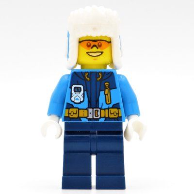 Figurine Arctic Explorer, Ushanka Hat, Orange Sunglasses du set 60195