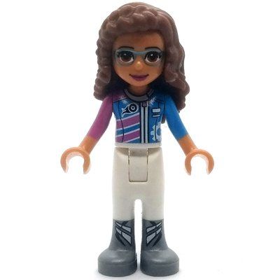 Figurine Olivia - Dark Azure/White Race Suit du set 41343