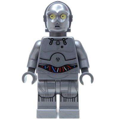 Minifiguur U-3PO, Silver Protocol Droid uit set 75146